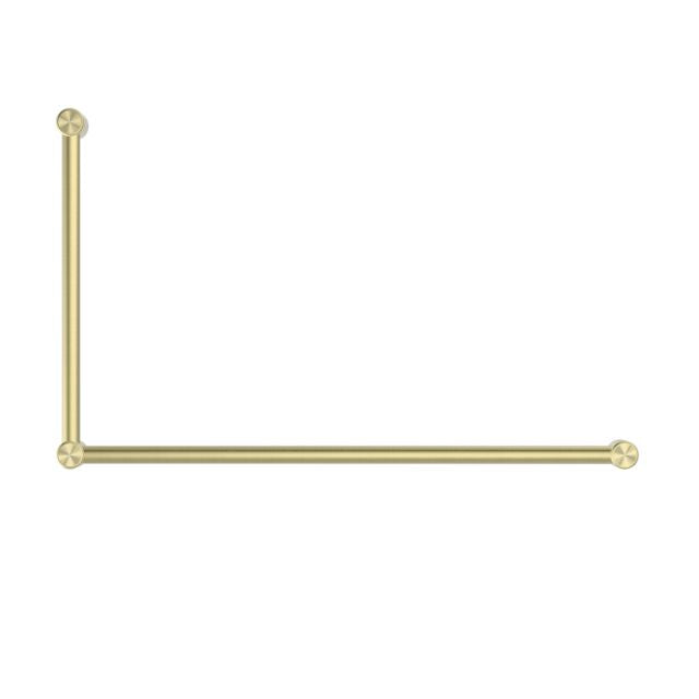 Nero Mecca Care 32mm DDA Grab Rail Set 90 Degree 600x1000mm Brushed Gold