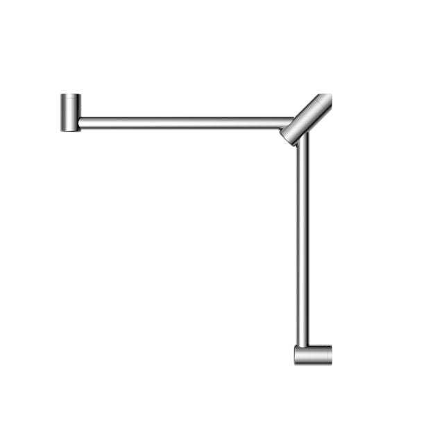 Buy Online Nero Mecca Care 32mm Wrap Around Corner Grab Rail 600x600mm Chrome NRCR3290WCH - The Blue Space