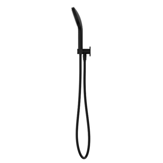 Side View Nero Mecca Shower On Bracket With Air Shower II Matte Black NR221905FMB - The Blue Space