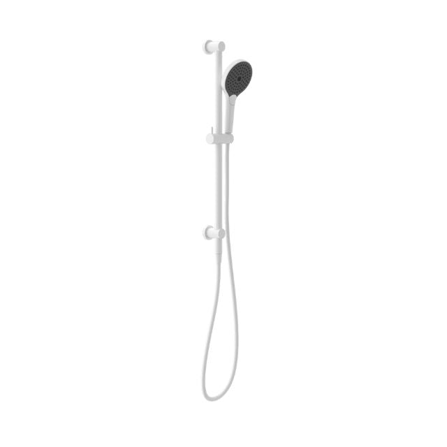 Nero Mecca Shower Rail With Air Shower II Matte White - NR221905GMW - The Blue Space