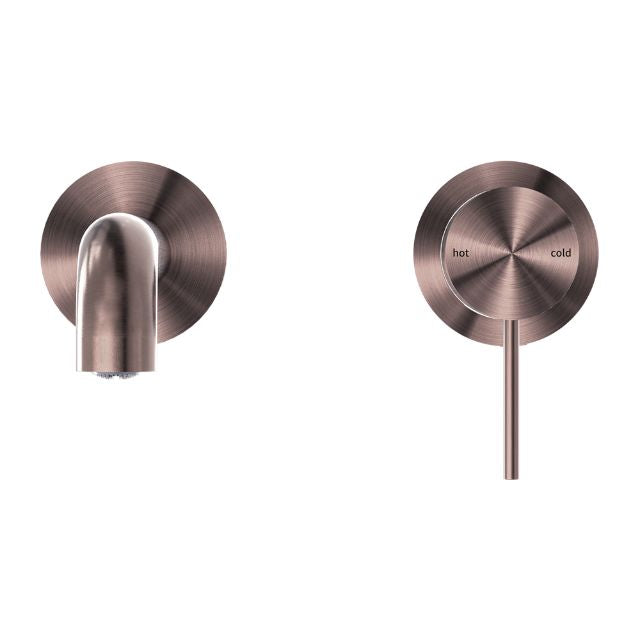 Buy Nero Mecca Wall Basin Mixer Sep BP 230mm Spout Brushed Bronze NR221910C230BZ - The Blue Space