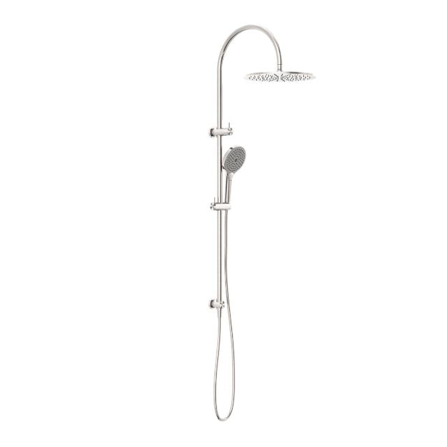 Nero Opal Twin Shower With Air Shower II Brushed Nickel