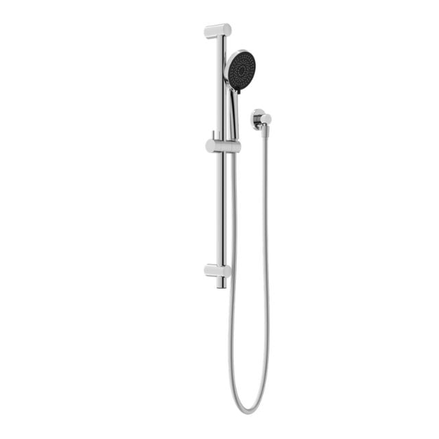 Nero Round Metal Project Shower Rail Chrome - WELS 4 Star Rated - NR319CH - The Blue Space