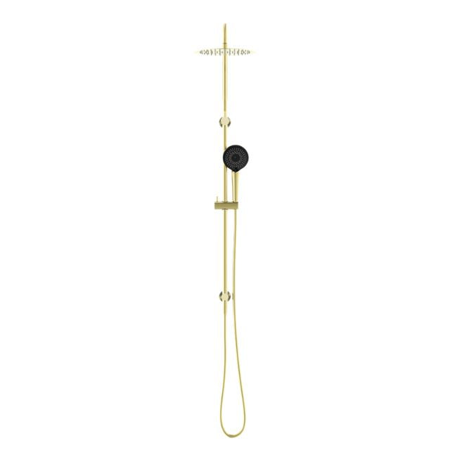 Nero Round Project Twin Shower 4 Star Rating Brushed Gold
