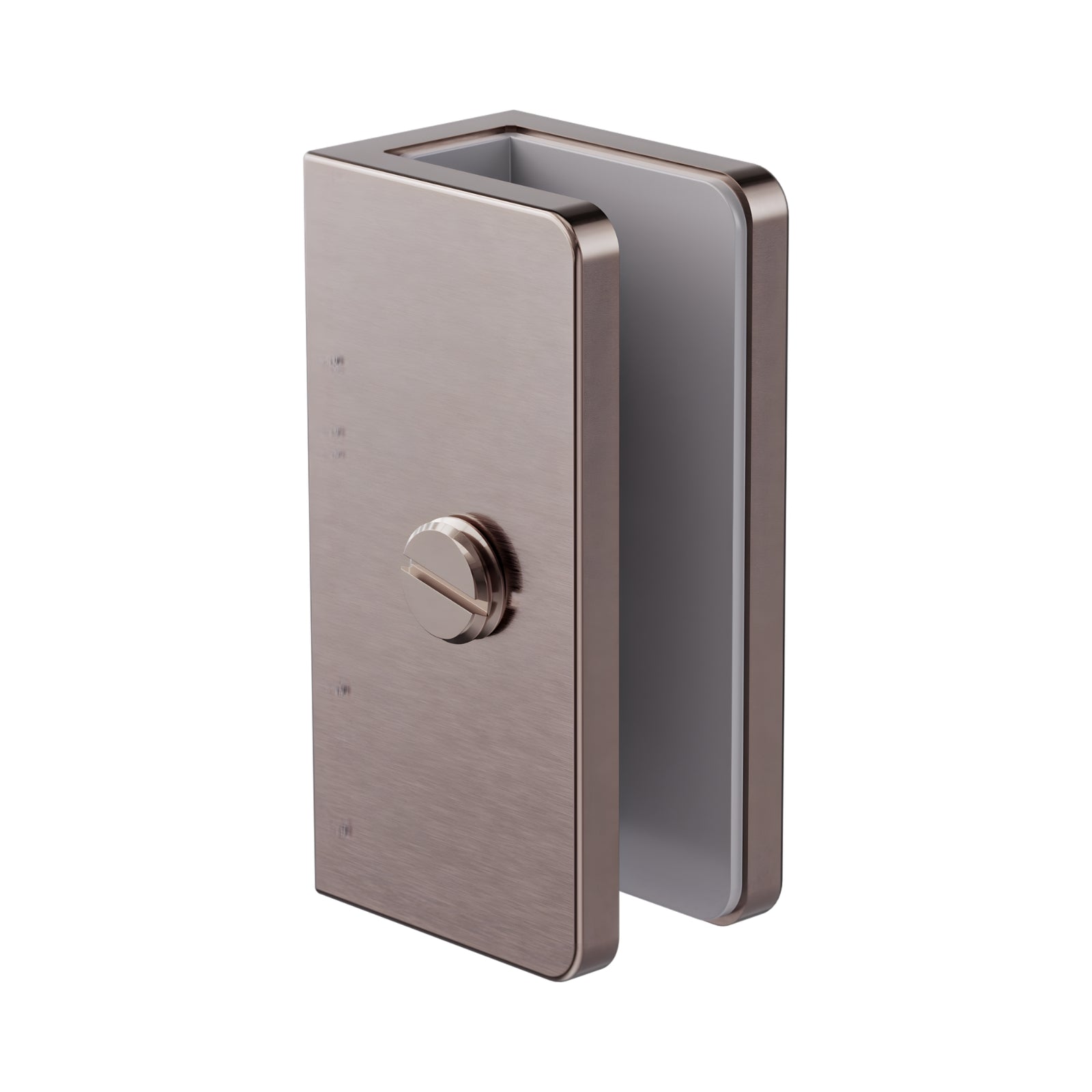 Nero Shower U-Shaped Bracket 10mm Glass Brushed Bronze NRSH203aBZ - The Blue Space