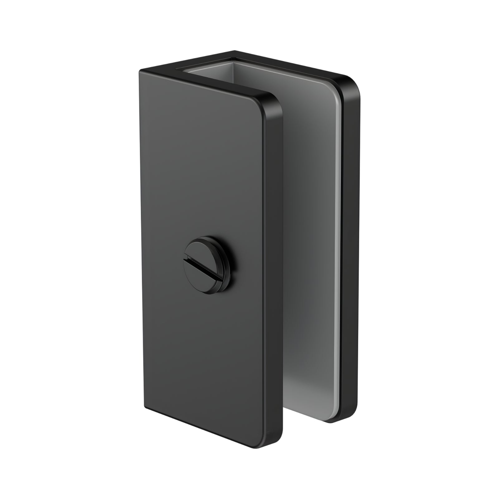 Nero Shower U-Shaped Bracket 10mm Glass Matte Black NRSH203aMB - The Blue Space