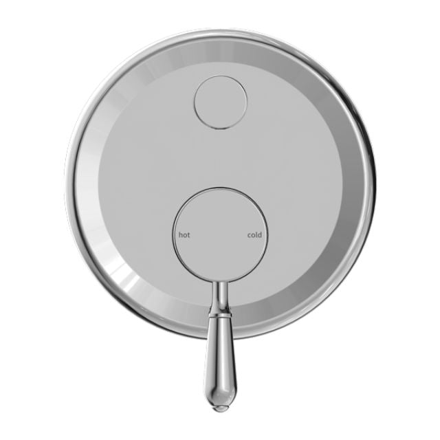 Buy Online Nero York Shower Mixer With Diverter With Metal Lever Chrome NR692109a02CH - The Blue Space