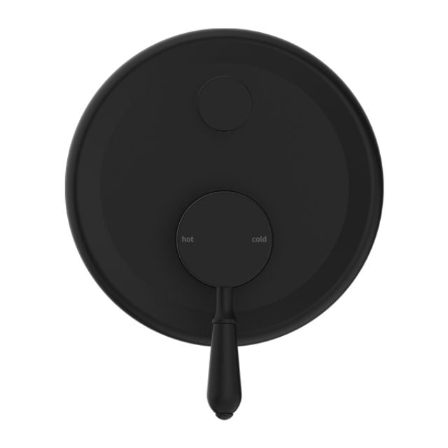 Buy Online Nero York Shower Mixer With Diverter With Metal Lever Matte Black NR692109a02MB - The Blue Space
