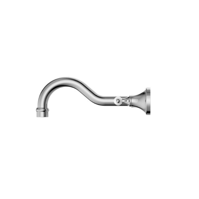 Nero York Wall Basin Set With White Porcelain Lever Chrome