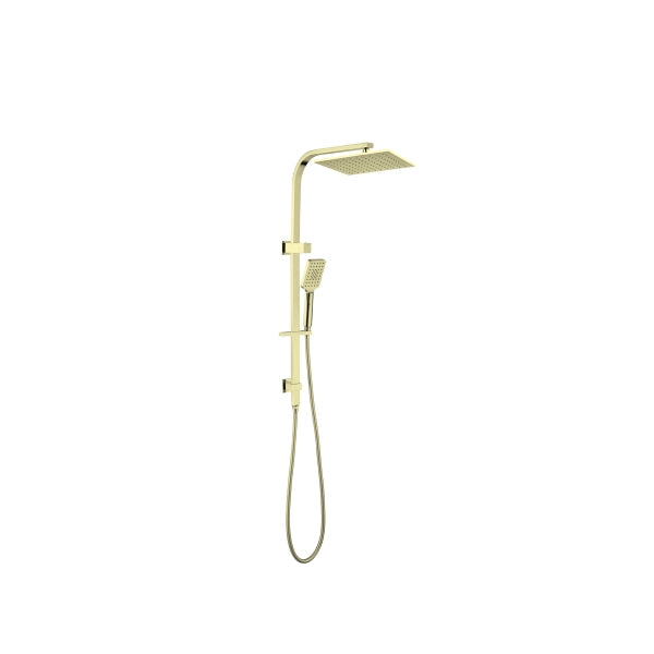 Nero Celia Square Shower Set Brushed Gold