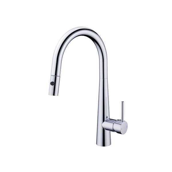 Nero Dolce Pull Out Sink Mixer with Vegie Spray Chrome | The Blue Space
