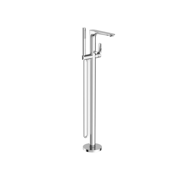 Nero Bianca Bianca Floor Standing Bath Mixer Chrome | The Blue Space
