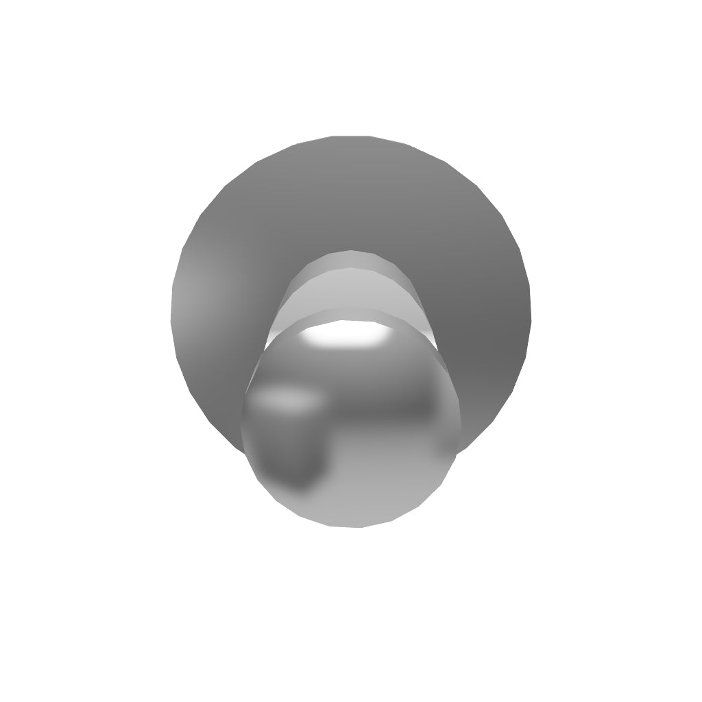 Caroma Cosmo Metal Robe Hook Chrome 3D Model - The Blue Space