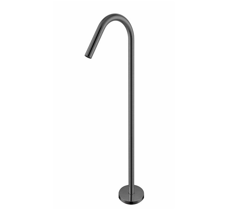 Nero Mecca Bianca Floor Standing Bath Spout Gun Metal | The Blue Space