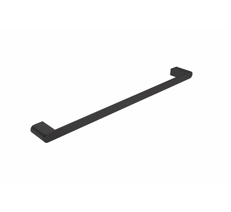 Nero Bianca Single Towel Rail 600mm Matte Black | The Blue Space