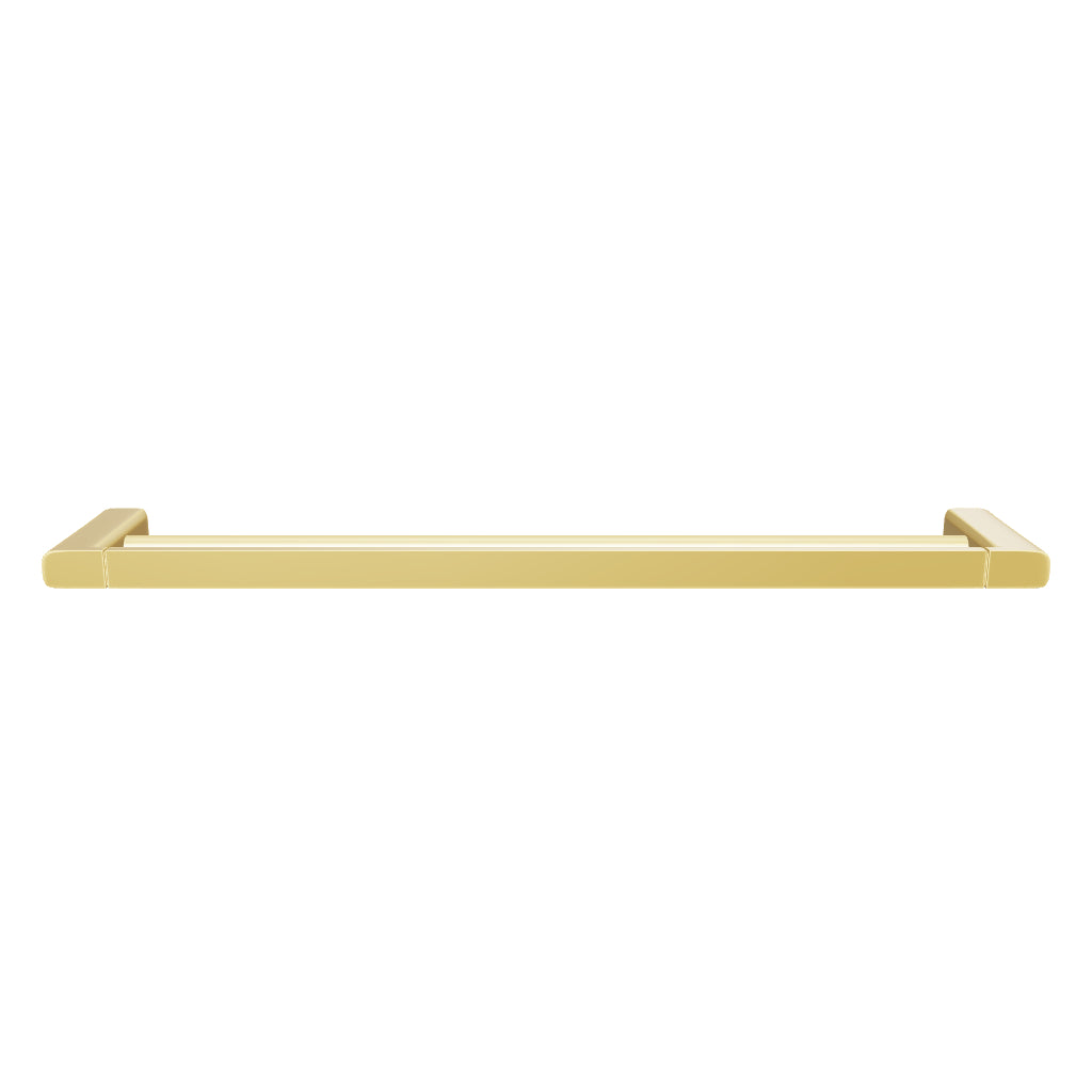 Caroma Luna Double Towel Rail Brushed Brass 3D Model - The Blue Space