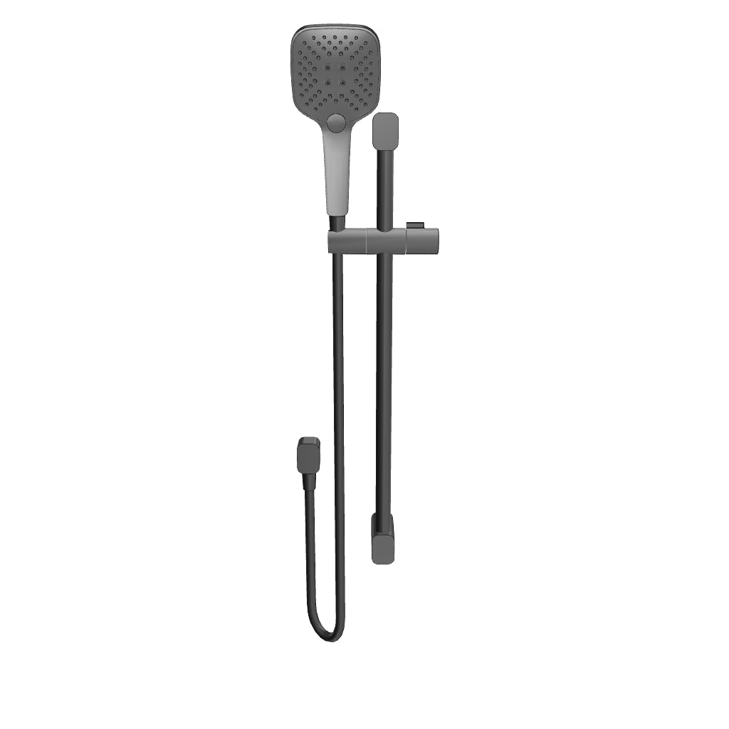Caroma Luna Multifunctional Rail Shower Black 3D Model - The Blue Space