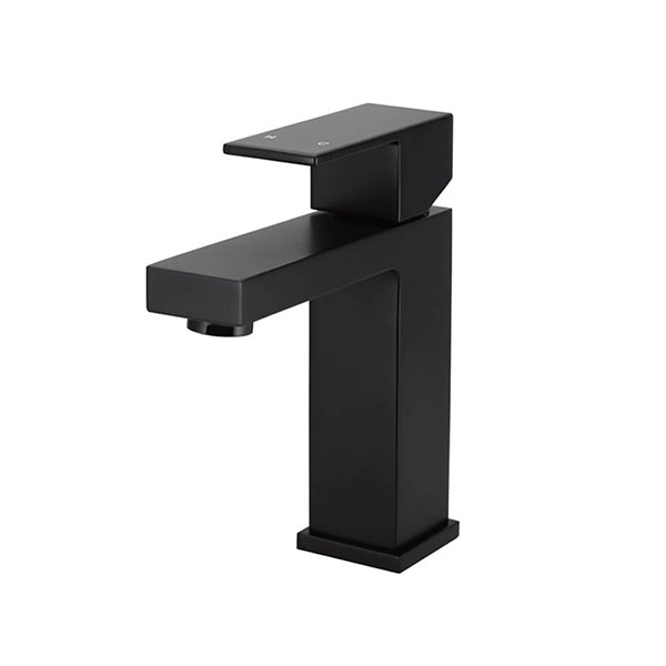 Meir Square Basin Mixer Tap Matte Black - The Blue Space