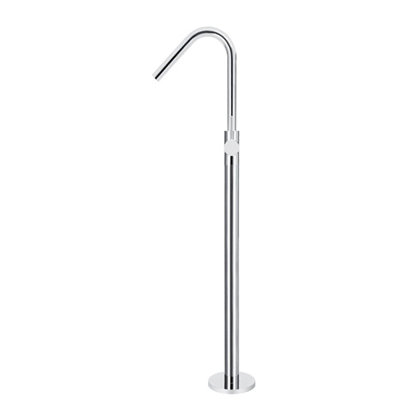 Meir Freestanding Round Bath Mixer with Hand Spray - Chrome