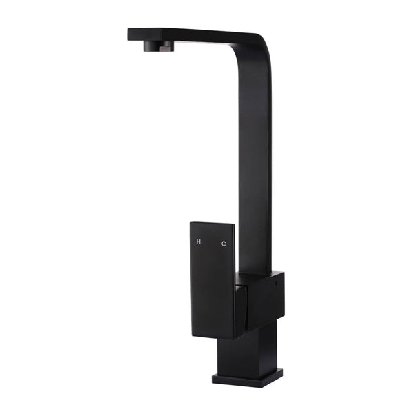 Meir Square Kitchen Mixer Tap Matte Black - The Blue Space