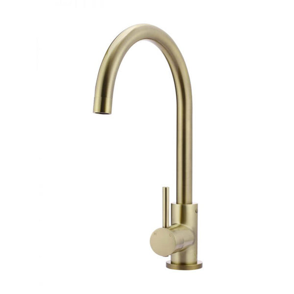 Meir Round Kitchen Sink Mixer Tap Tiger Bronze - The Blue Space