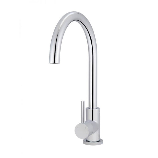 Meir Round Kitchen Sink Mixer Tap Chrome - The Blue Space