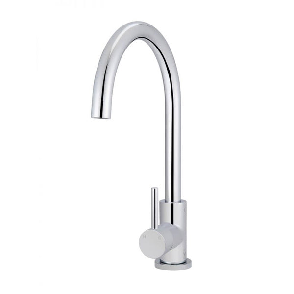 Meir Round Kitchen Sink Mixer Tap Chrome - The Blue Space