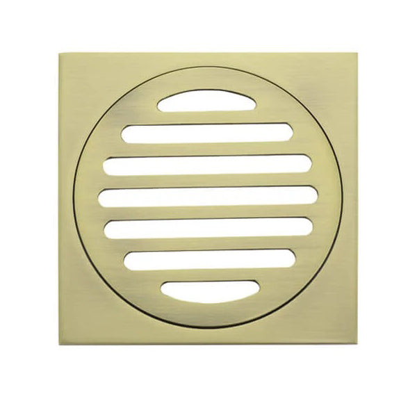 Meir Square Floor Grate Shower Drain 100mm Outlet - Gold online at The Blue Space