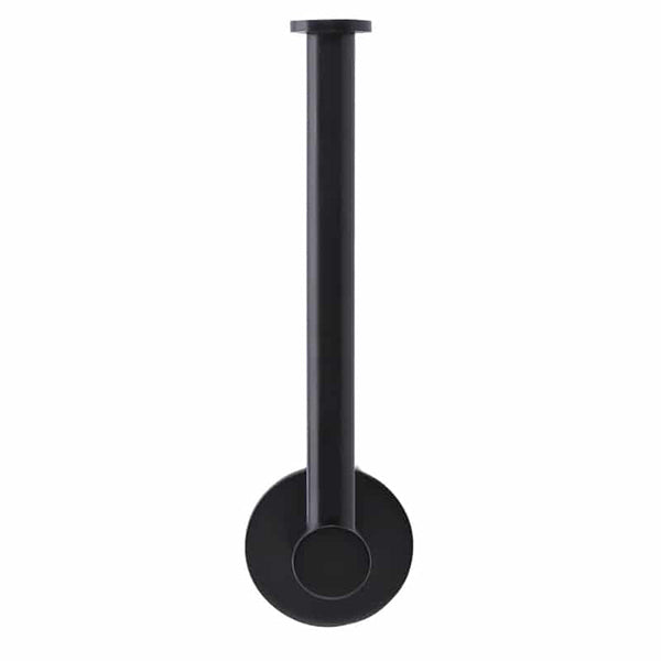 Meir Round Matte Black Toilet Roll Holder - The Blue Space
