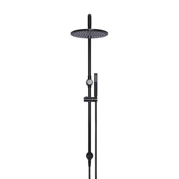 Meir Round Hand Shower on Bracket - Matte Black online at The Blue Space - Black Shower Wand