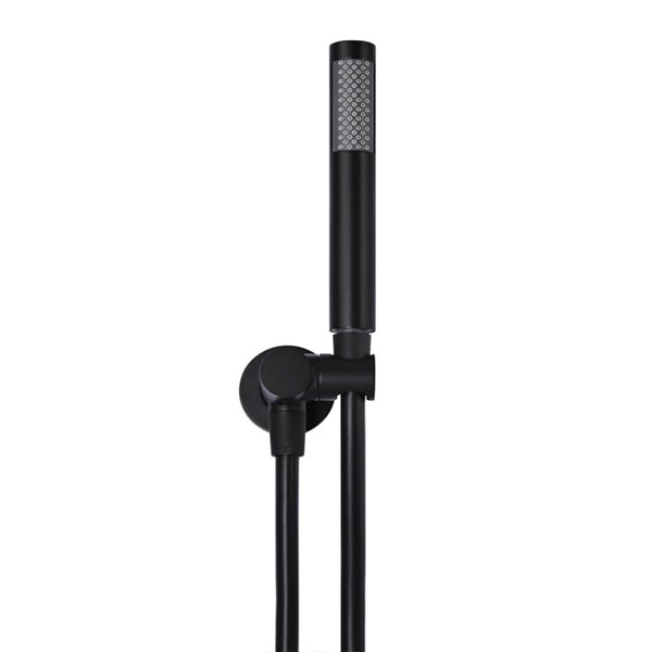 Meir Round Hand Shower on Bracket - Matte Black online at The Blue Space - Black Shower Wand