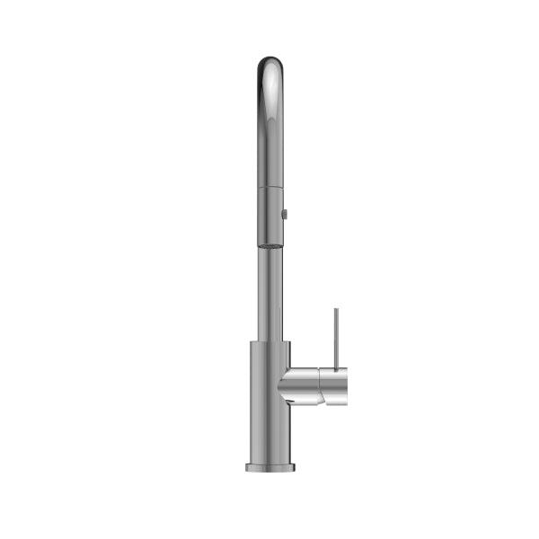 Nero Mecca Pull Out Sink Mixer With Vegie Spray Chrome Front | The Blue Space