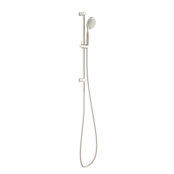 Nero Opal Rail Shower Brushed Nickel | The Blue Space