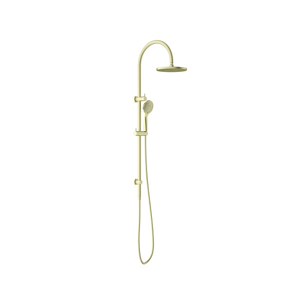 Nero Opal Twin Shower Brushed Gold with Air Shower | The Blue Space