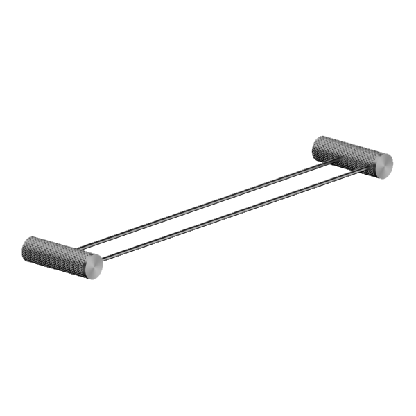 Nero Opal Double Towel Rail Gunmetal 600mm | The Blue Space