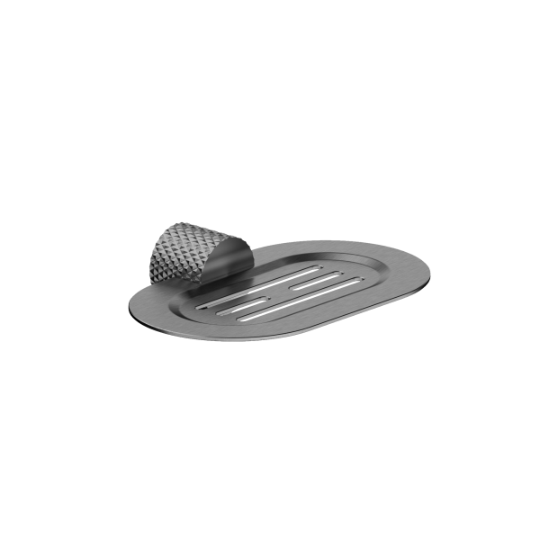 Nero Opal Soap Dish Holder Gunmetal | The Blue Space