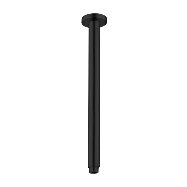 Nero Round Ceiling Arm 450mm Matte Black | The Blue Space