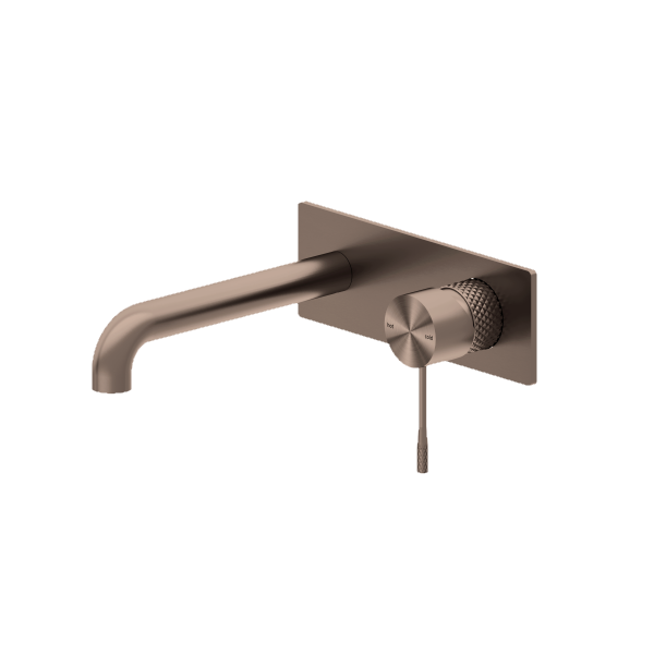 Nero Opal Wall Basin/Bath Mixer Brushed Bronze | The Blue Space
