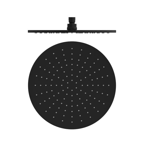 Nero 300mm Round Shower Head Matte Black | The Blue Space