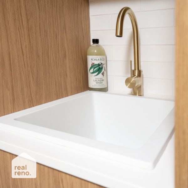 Nero Mecca Kitchen Mixer Brushed Gold | The Blue Space Real Reno