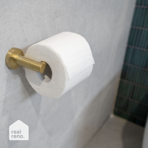 Meir Round Tiger Bronze Toilet Roll Holder - The Blue Space Real Reno