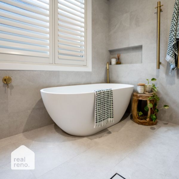 Meir Round Freestanding Bath Filler - Tiger Bronze online at The Blue Space Real Reno