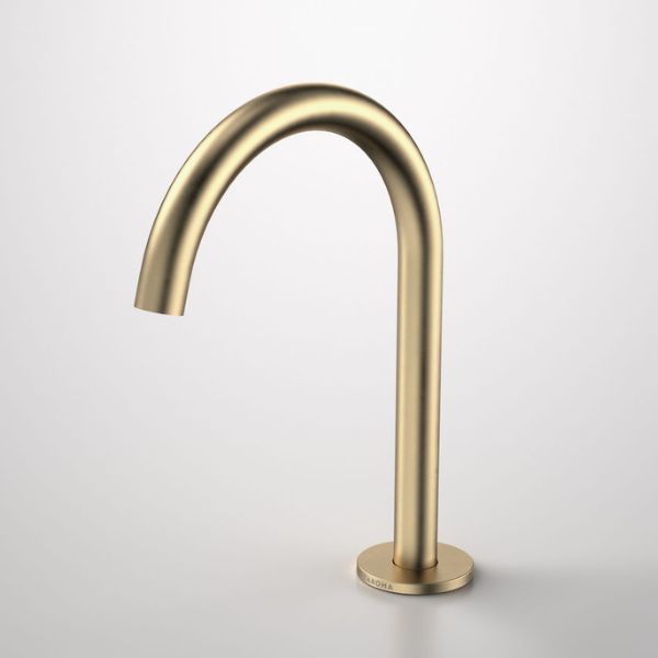 Caroma Liano II Hob Swivel Outlet 160mm Brushed Brass | The Blue Space