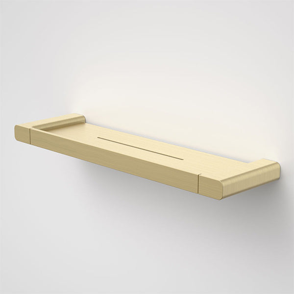 Caroma Luna Metal Shelf Brushed Brass - The Blue Space