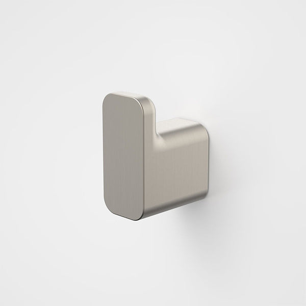 Caroma Luna Robe Hook Brushed Nickel - The Blue Space
