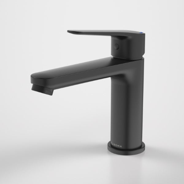 Caroma Opal Basin Mixer H/C Matte Black - The Blue Space