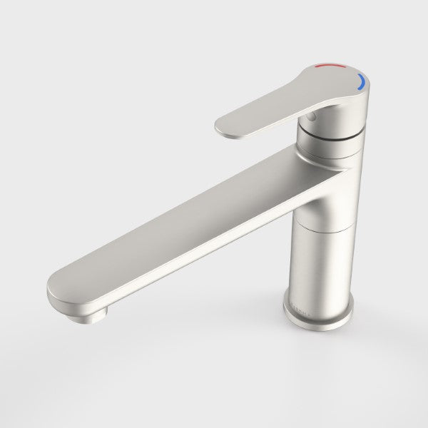 Caroma Opal Sink Mixer H/C Brushed Nickel - The Blue Space