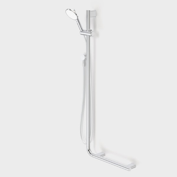 Caroma Opal Support VJet Shower with 90 Degree Rail Left and Right Chrome - The Blue Space