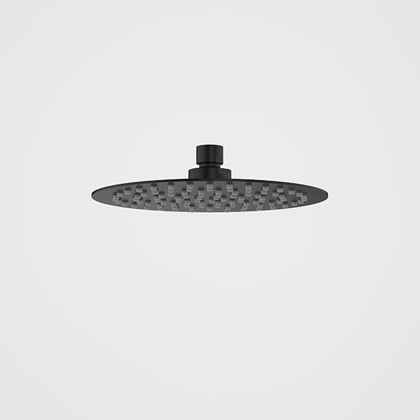 Caroma Urbane II Round Rain Shower Head 200mm Matte Black - The Blue Space