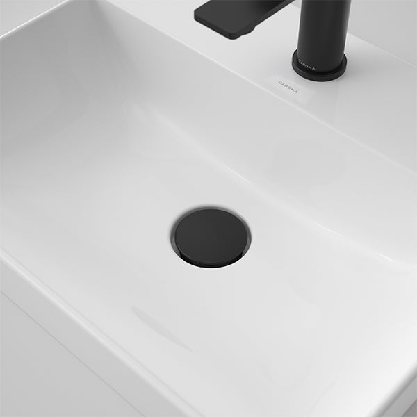 Caroma Urbane II Basin Dome Pop Up Plug & Waste Matte Black in Urbane II Basin - The Blue Space